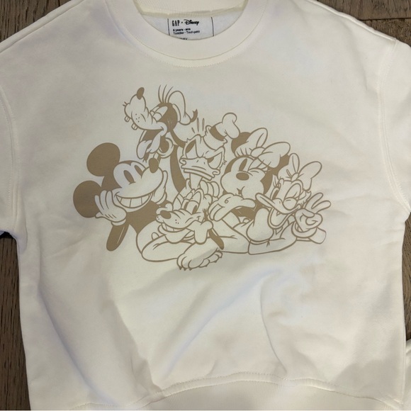 GAP Kids Disney Mickey White Sweatpants and Sweatshirt Set - Picture 3 of 7